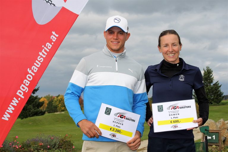 Nina Mühl und Benjamin Weilguni sind die PGA of Austria MASTERS-Sieger 2017